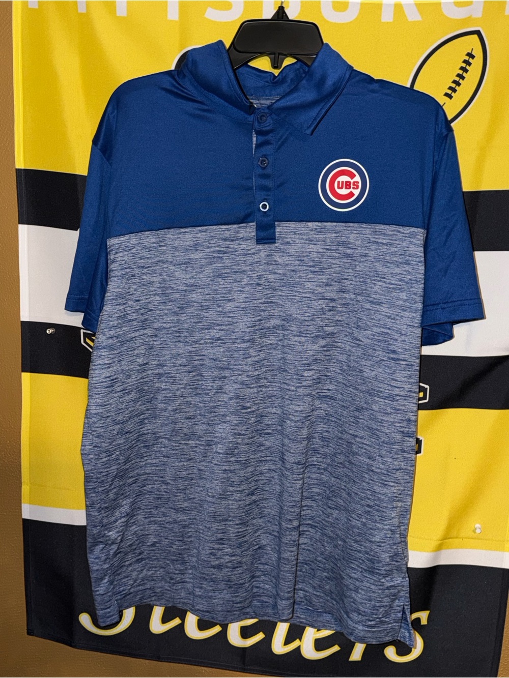Majestic MLB Baseball Chicago Cubs Polo Graphic T Shirt Men’s Size Large New WT.